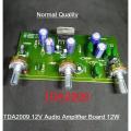 NORMAL CAPACITORS TDA2009A TDA-2009 TDA 2009 Amplifiers Board 12W Speakers DC 8-28V Power Supply Audio Amplifiers Circuit . 