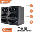 KISONLI T-010 USB 2.0 Stereo Speaker Promotional Stereo Desktop Computer Speakers Nice Tech. 