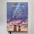 Your name aesthetic design Notebook (19cm/14cm size, 120 premium pages). 