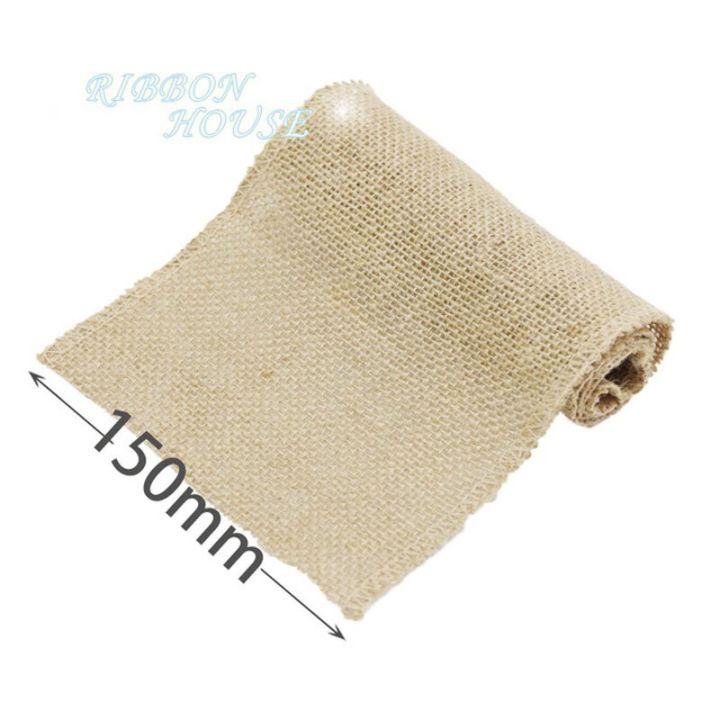 (2meters/roll) Natural Jute Burlap Lace Ribbon Lace Handwork DIY Trim Edge Wedding Decoration