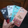 TECNO SPARK 10C Camera Protection Shiny Bling Glitter Star Love Fashionable Soft Silicone Ladies Back Case Cover.