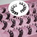 LTWEGO Lashes 5/10/20 Pairs 3D Faux Mink Lashes Russian Strip DD Curl False Eyelashes Fluffy Volume Eyelash Extension Makeup.