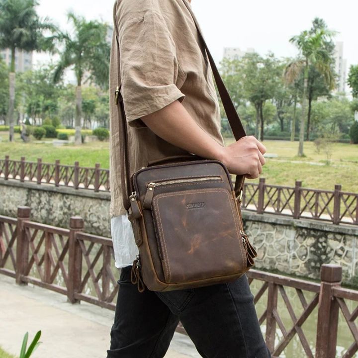 CONTACT'S%20Crazy%20Horse%20Leather%20Men's%20Shoulder%20Bag%20Vintage%20Messenger%20Bags%20Men%20Bolsos%20Male%20Crossbody%20Bags%20Man's%20Handbag%20Sling%20Bag%20-%20Image%206