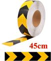Black reflective tape Light Yellow arrow guide sign Reflective adhesive tape,Reflective tape sticker for Truck,Car,Motorcycle 5cm*45CM.