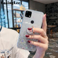Casinglee for OPPO A15S / A15 case Shiny Ring Glitter Soft Transparent Holder Stand Back cover with String for OPPO A15 / A15S Phone cases cover Stars Moon Girls. 