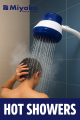 MIYAKO Hot Water Shower Head – Instant Heating Bathroom Device. 