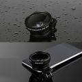 Universal 2-in-1 HD Phone Camera Lens 0.45X Wide-angle Clip Lens for Samsung Xiaomi Phones. 