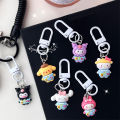 Kawaii Sanrio Kuromi Hello Kitty Cinnamoroll Keychain Cute Cartoon Car Keychain Pendant School Backpack Decoration Kid Toys Gift ANLAN.
