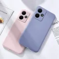 Olige For Infinix Hot 30i Liquid Silicone Macaron Candy Color TPU Falling and shockproof Soft Phone Case Shell Protector Back Cover. 