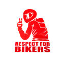 Respect For Bikers Stylish Bike strikers Decorative-stickers Motorcycle skateboard bicycle bike sticker Stikar. 
