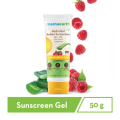 Mamaearth hydraGel indian sunscreen with aloe vera & raspberry for sun protection - 50gm. 