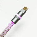 Diy Data Metal Usb Type C Connector With Led Charging Adapter Silver Gold Type-C Usb Metal Plug For Diy Cable.