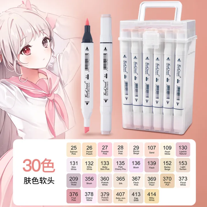 Skin%20Color%20Marker%20Pen%20Student%20Art%20Special%20Washable%20Paintbrush%20Double-Headed%20Watercolor%20Pen%20Oily%20Junior%20High%20School%20Student%20Anime%20Special%20-%20Image%209
