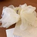 New Sweet Mesh Tulle Bow Hair Clips Solid Color Bowknot Hair Clips For Women Girls Barrettes Claw Clip Kids Hair Accessories.