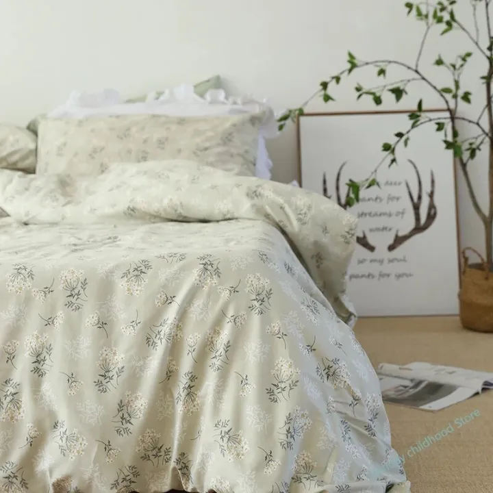 100%25%20Cotton%20Printed%20Sheet%20Beautiful%20Patterns%20Crisp%20Comfortable%20Bedding%20All-Season%20Bed%20Sheet%20Quilt%20Cover%20Pillowcase%201piece%20-%20Image%202