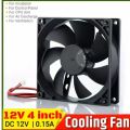 DC 12V Cooling Fan Ventilator Fan Low Noise Axial Fans 4 inch Use For CPU Casing Exhaust Fan Circulation Fan of W1209 XH-M452 Egg Incubator Systems etc. 