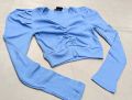 Crop top short body long sleeve fashionable blouse for women's.. 
