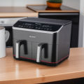 Sharp 8 Liter KF-DF80RT-K3 Double Basket Air Fryer.