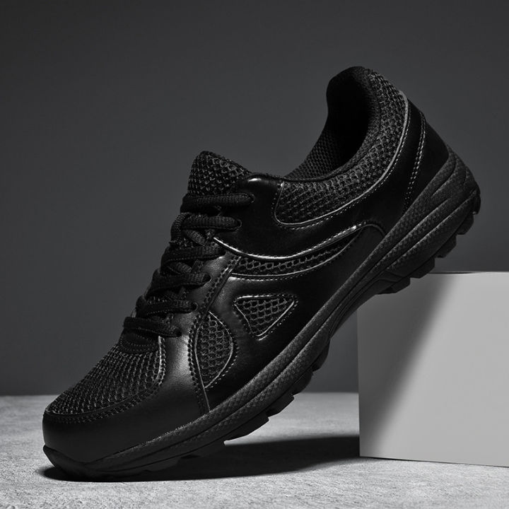 New Spring and Autumn Training Shoes Men's Black Physical Shoes