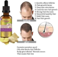 DISAAR BEAUTY Natural Hair Growth Serum, Ginger Essential Oil, Hair Growth Oil, Anti Hair Loss Essence, Hair Thinning Treatment, Healthy Strong Thick Hair, Treats Baldness Weak Brittle Thinning Hair. 