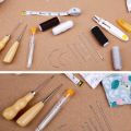 29 Pieces Leather Sewing Kit, Leather Sewing Upholstery Repair Kit with 8 Colors Sewing Thread, for Leather Sewing. 