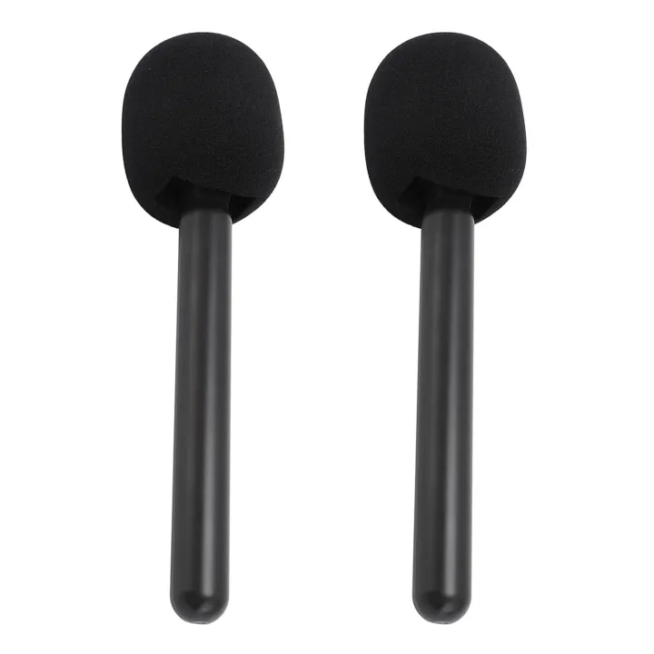 Microphone%20Handle%20Mount%20Black%20Perfect%20Fit%20Handheld%20Wireless%20Mic%20Stand%20Lightweight%20ABS%20Structure%202Pcs%20with%20Windshields%20Foams%20for%20Hosting%20Events%20-%20Image%207