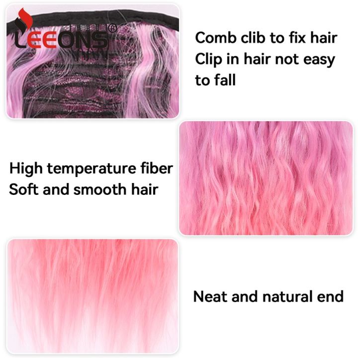 Long%20Synthetic%20Corn%20Wave%20Ponytail%20Extension%20Clip%20In%20Ombre%20Red%20Pink%20Color%20Curly%20Wavy%20Hair%20Extensions%20Tie%20Up%20Ponytail%20Hair%20Piece%20-%20Image%208