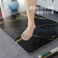Hard diatom mud absorbent floor mat bathroom door anti-slip mat home toilet diatomaceous earth entrance mat toilet foot mat. 