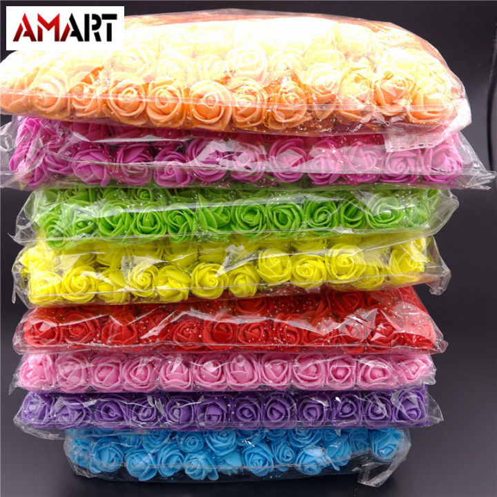 144%20Pcs/%20Pack%20Mini%20Foam%20Artificial%20Rose%20Flower%20Bouquet%20Wedding%20Decor%20Craft%20Supplies%20-%20Image%204