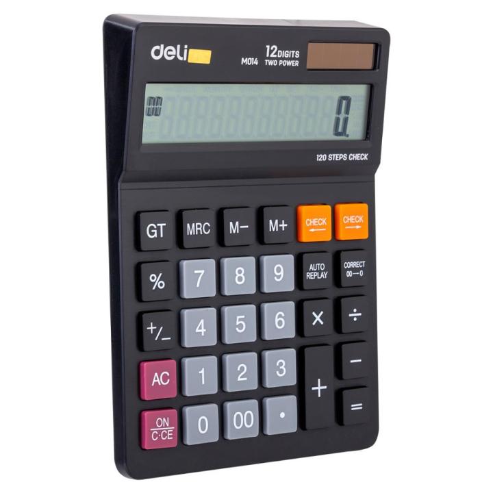 Deli EM01420 Desk Calculator Plastic-12 Digits