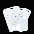 Ins Wind Plastic Bag in Stock Window Gift Bag Universal Design Packaging Bag Laser Packaging Bag Bone Strip Ziplock Bag. 
