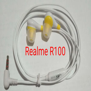 Realme R-100 4G Super Bass Stereo Earphone with built in Mic headphone