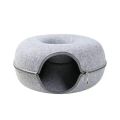 Donut Cat Bed Pet Cat Tunnel Interactive Game Toy Cat Bed Dual-use Indoor Toy Kitten Sports Equipment Cat Training Toy Cat House. 