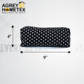 Pencil pouch, Black (9"x4") - pencil bag.