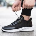 Summer Men's Shoes Breathable Thin Mesh Surface Shoes Men's Mesh Casual Sneakers Mesh Hollow out Deodorant and Lightweight Running Shoes. 