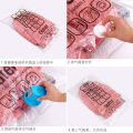 Hanging quilt down jacket compression bag, finishing bag, pumping vacuum bag, large size small clothes storage bag.