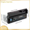 Enigma- Universal Music Player Universal Bluetooth Car Music Player with Hands-free Calls Phone Holder Fm Player with App Control Location Function. 