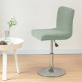 Jacquard Bar Chair Cover Short Back Bar Stool Seat Covers Slipcovers Hotel Banquet Dining Small Size Chair Case Solid Color. 