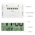 1 Piece Digital Clock LCD Screen Alarm Clock with Calendar & Temperature with Extra Large Digits Easy to Read and Set.
