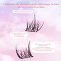 Mikiwilash 30pcs Diy Eyelash Extension Set Cluster 3D Natural False Eyelashes Effect Makeup Tools For Party With Free Glue twezzer.