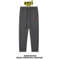 AMI prem Official Pants Men's Autumn New Casual Sports Trousers Fashion Brand Drooping Straight Wide Leg Sweatpants. 