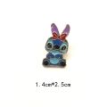 Cartoon Brooch Ins Alloy Blue Stitch Cute Badge Classic Anime Pin Personality Trend Accessories. 