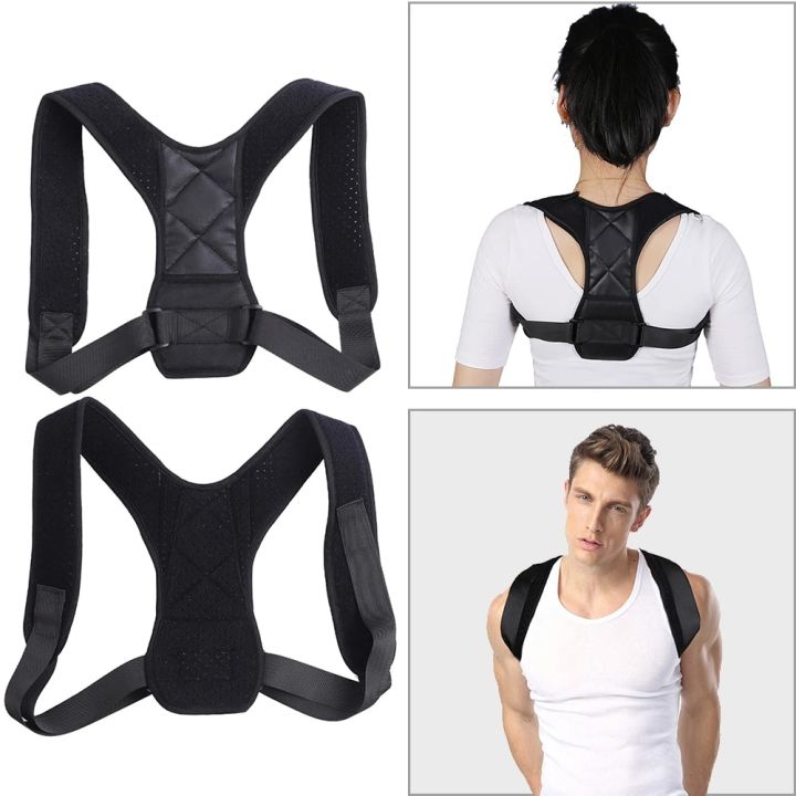 Adjustable Back Shoulder Posture Corrector Belt Clavicle Spine Support Home Office Sport Upper Back Neck Health Correction Belt