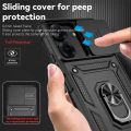 For Xiaomi Redmi 13C Case Slide Lens Protect Shockproof Armor Phone Cases For Xiaomi Redmi 13C 13 C Redmi13C Ring Holder Cover. 