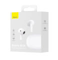 Baseus TWS W16 Bluetooth Earbuds Music time up to 27h – White.