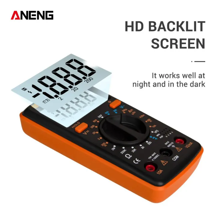 KOGEEK%20ANENG%20M1%20Handheld%20Digital%20Multimeter%20LCD%20Backlight%20High%20Precision%20AC/DC%20Voltage%20Current%20Resistance%20Transistor%20Continuity%20Tester%20Overload%20Protection%20-%20Image%204