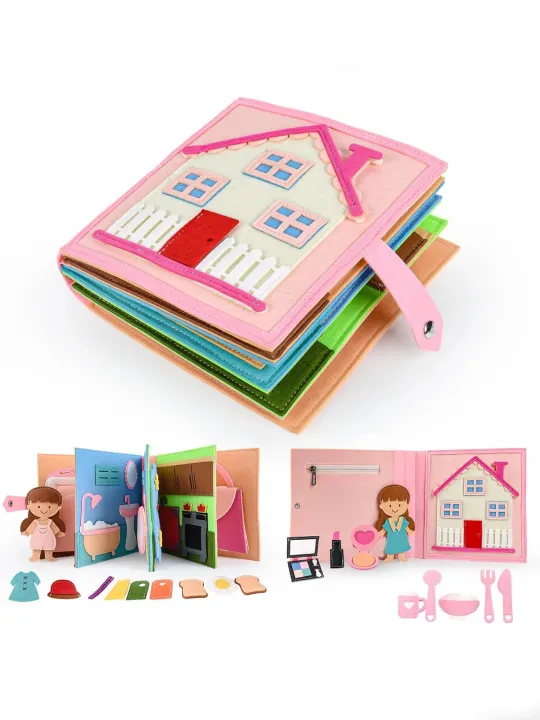 Montessori%20Busy%20Book%20Felt%20Quiet%20Book%20For%201-6%20Years%20Early%20Learning%20Life%20Skills%20Toys%20With%20Pictures%20And%20Simulated%20House%20Games%20Vnce%20Lncei%20-%20Image%207