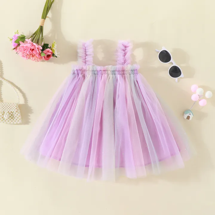 Summer%20New%20Baby%20Girl%20Dress%20Mesh%20Gauze%20Dress%20Children'S%20Clothing%20Suspender%20Fluffy%20Dress%20Birthday%20Party%20Dress%20Sweet%20Princess%20Dress%20(0-3%20Year%20Old%20Girl)%20-%20Image%205