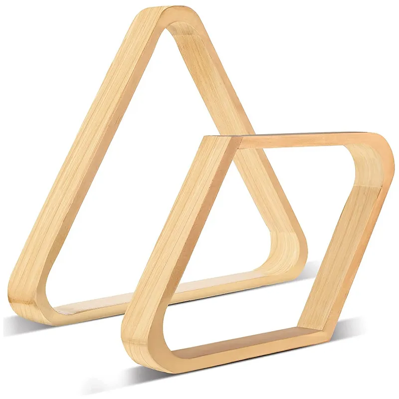 Solid Wood Pool Ball Racks Set - 8-Ball Triangle & 9-Ball Diamond For 2-1/4" Balls