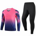 New Tracksuits Kids Men Soccer Goalkeeper Jerseys Sponge Protector Set Children Football Goalkeeper Outdoor Goal Keeper Uniforms.